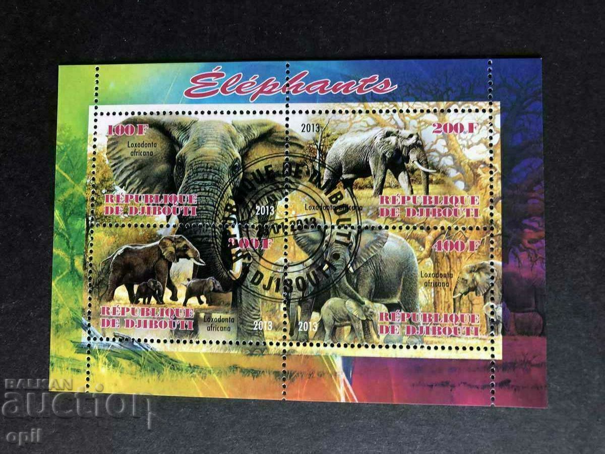 Stamped Block Elephants 2013 Τζιμπουτί