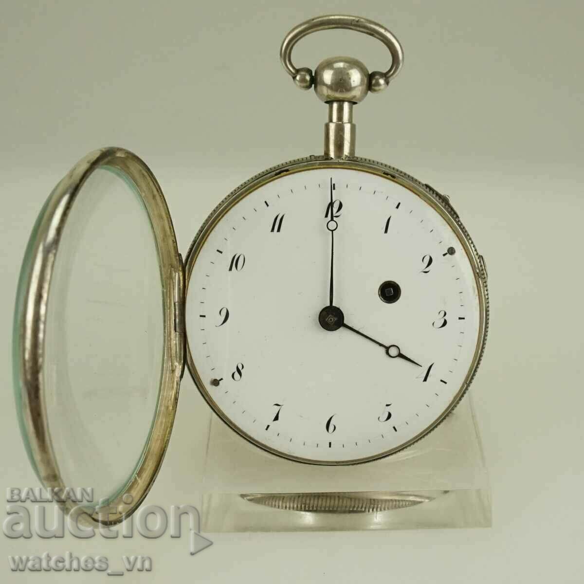 Silver 1/4 Repeater Сребърен джобен часовник репетир 1820г.