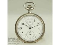Cronograf ZENITH Argintiu Ceas de buzunar argintiu ZENITH