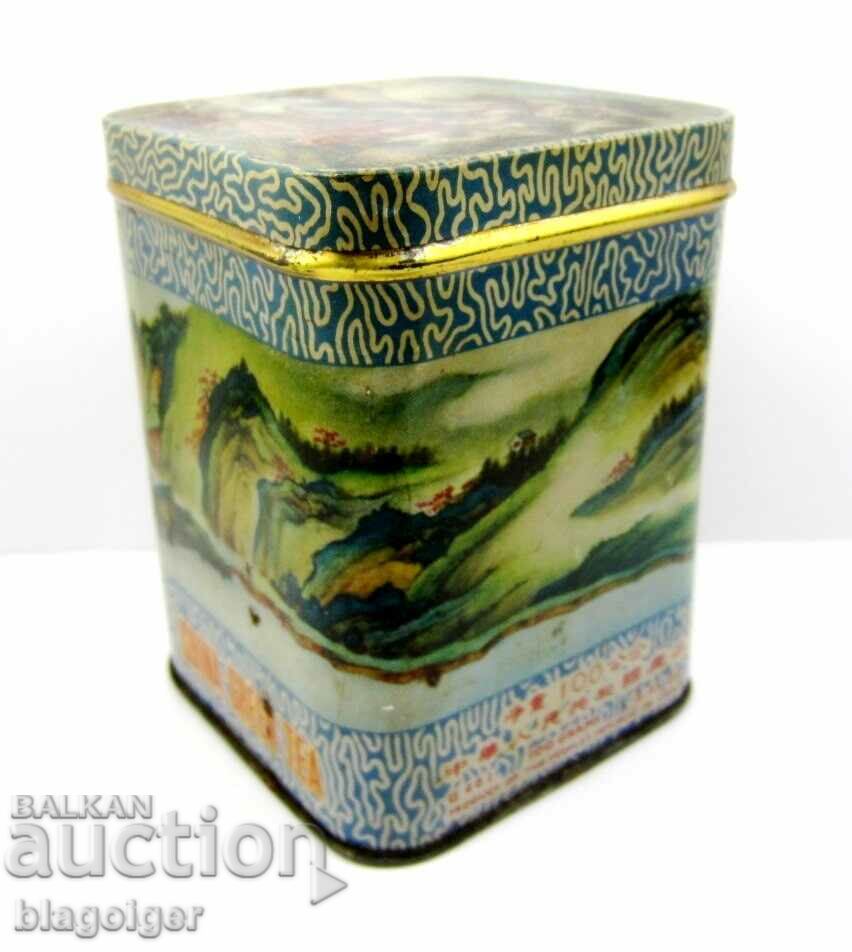 Auction OLD METAL TEA BOX-CHINA-ANTIQUE Auction OLD METAL TEA BOX-CHINA-ANTIQUE