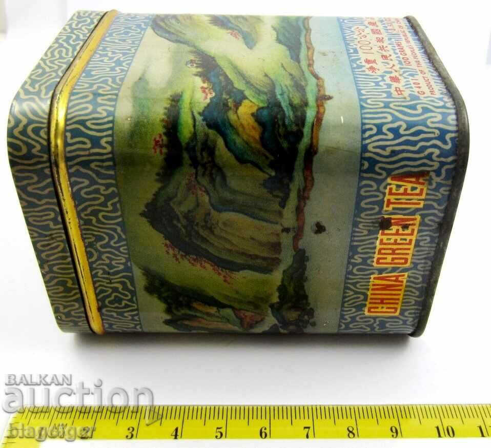 OLD METAL TEA BOX-CHINA-ANTIQUE - 7 OLD METAL TEA BOX-CHINA-ANTIQUE - 7
