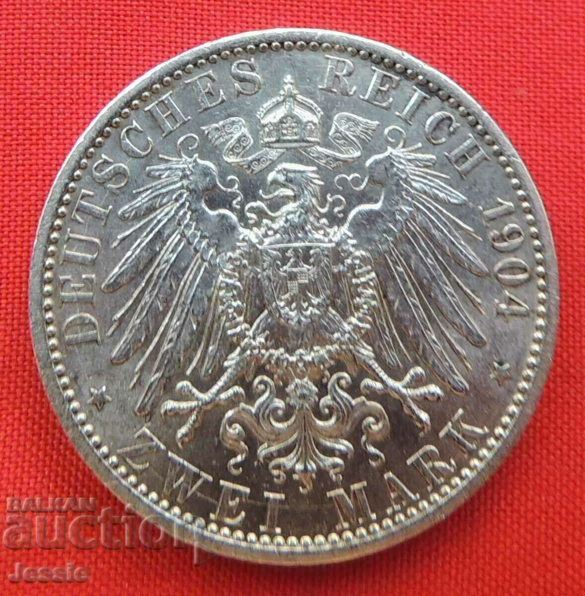 2 timbre 1904 A Germania argint CALITATE
