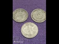 3 coins of 50 St 1881