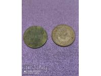 Lot de 2 monede de 2 Stotinki 1901/1912
