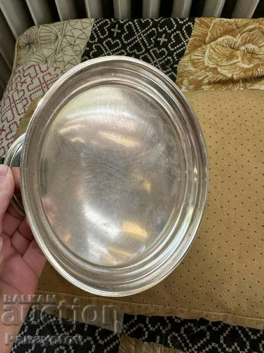 ЧАША КАНА СЪД ХАЛБА КАНИЧКА СРЕБРО УНИКАТ АВСТРИЯ XIX ВЕК КР - 5