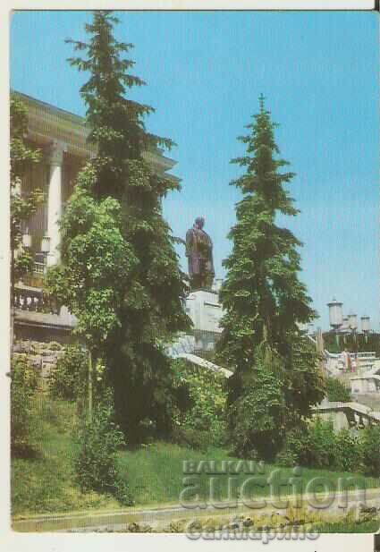 Картичка  България  Габрово  Паметникът на Емануил Манолов*