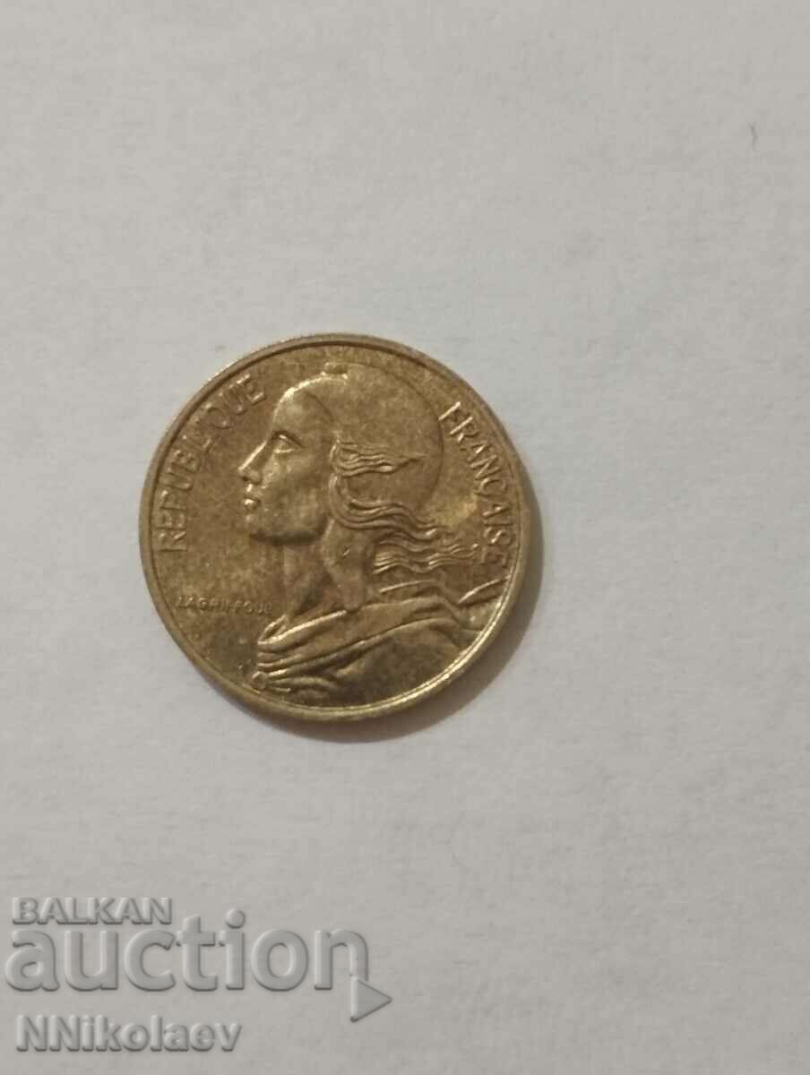 Licitație Franța 5 centimes 1992 Licitație Franța 5 centimes 1992