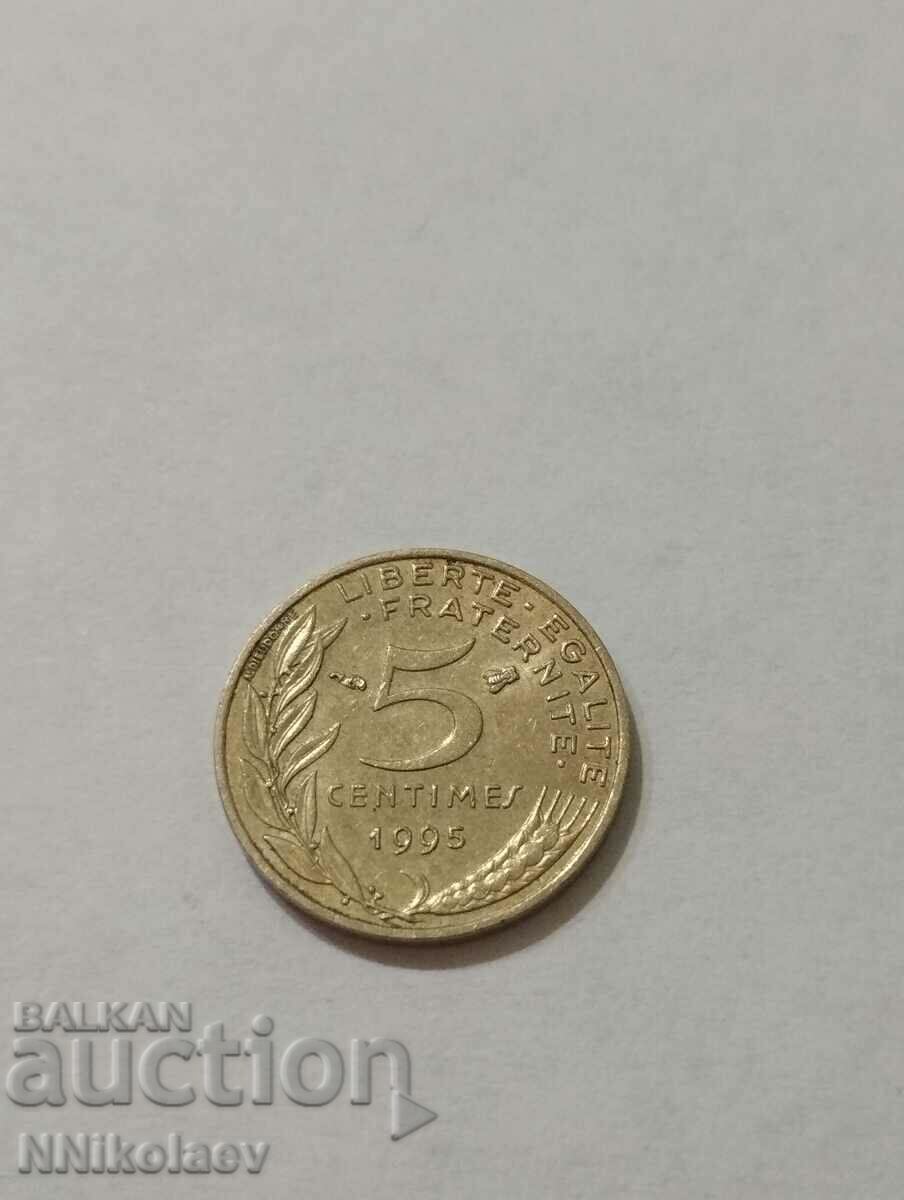 Franța 5 centimes 1995