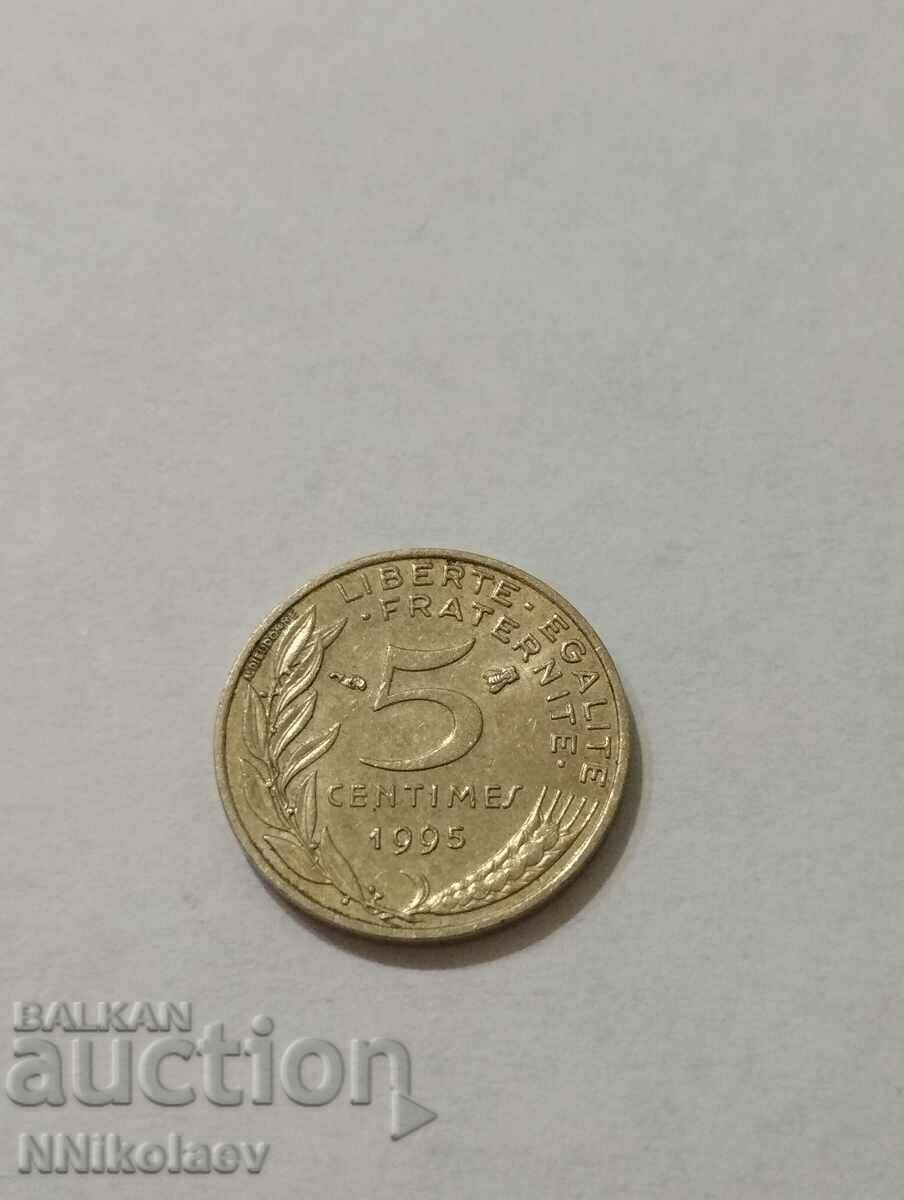 Franta 5 centimes 1996
