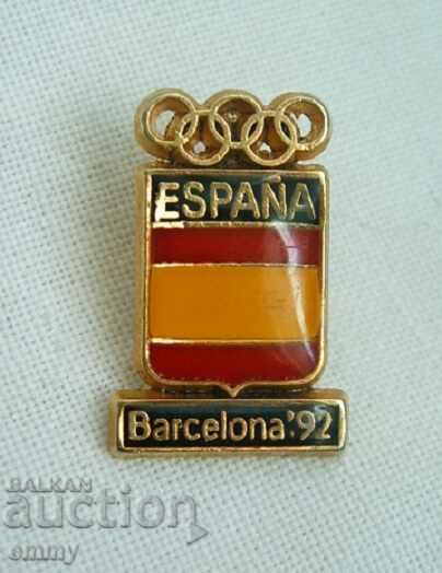 Insigna Olimpiadei, Jocurile Olimpice de la Barcelona 1992, Spania
