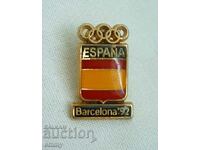 Olympiad Badge, Barcelona 1992 Olympic Games, Spain