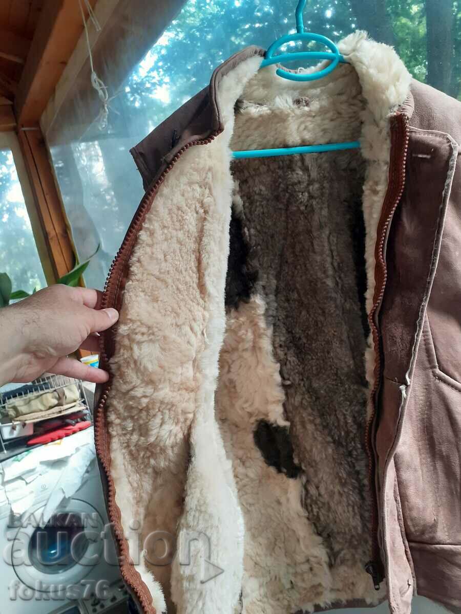 Old Mongolian wool vest coat