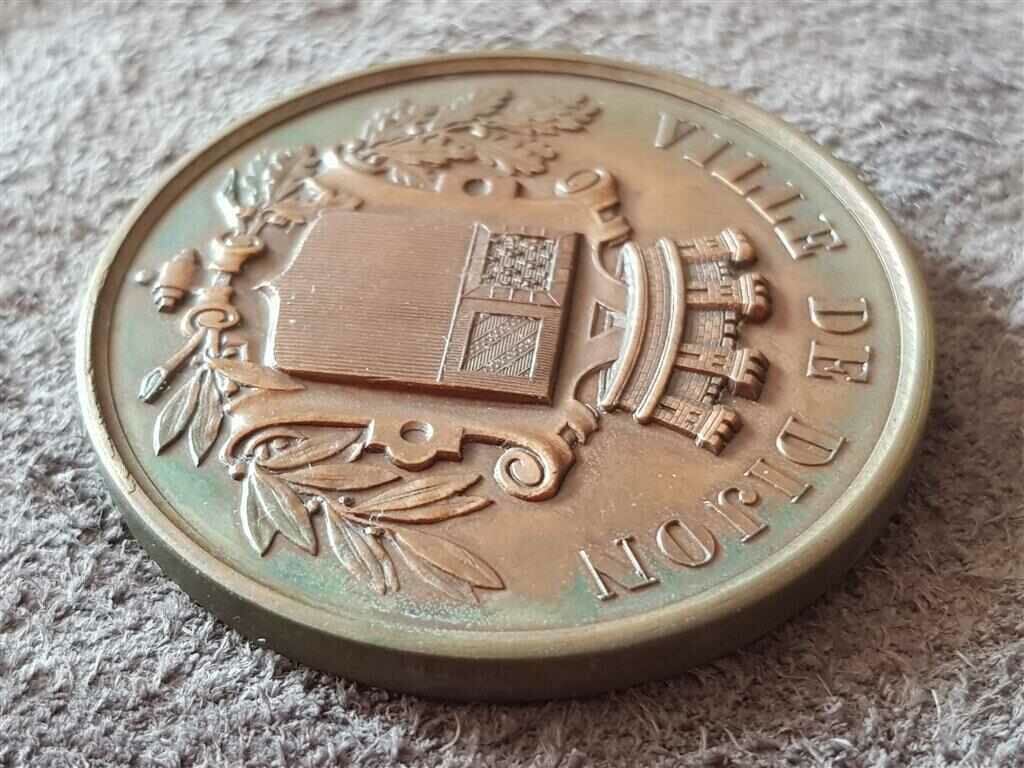 French 19th c. copper coin Dijon Conservatory of Music - 6 French 19th c. copper coin Dijon Conservatory of Music - 6