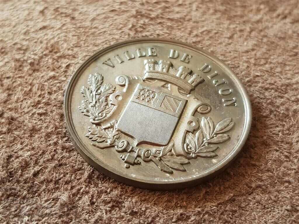 Delivery of French 19th c. Dijon Conservatoire Musiaclana silver coin Delivery of French 19th c. Dijon Conservatoire Musiaclana silver coin