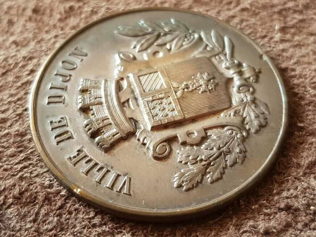 French 19th c. silver coin Musiaclana Conservatoire Dijon - 6