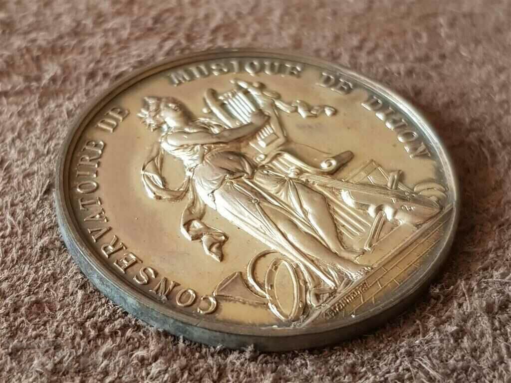 franceza secolul al XIX-lea. monedă de argint Musiaclana Conservatoire Dijon cu preț 125.00 BGN | € 63.91