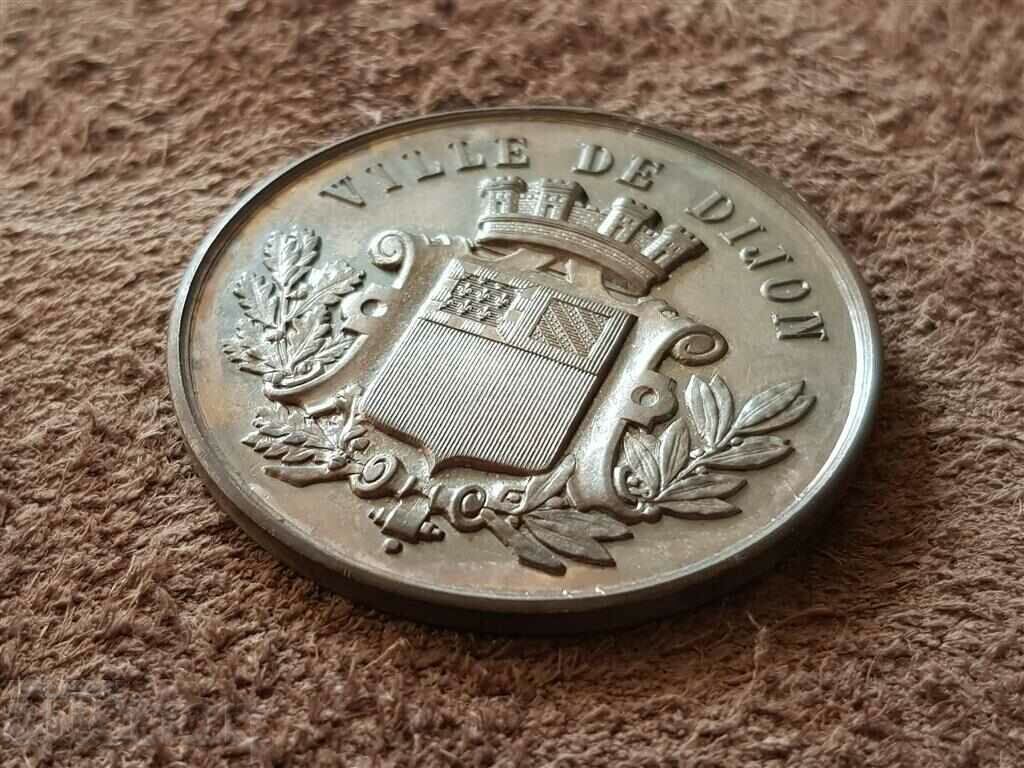 French 19th c. silver coin Musiaclana Conservatoire Dijon - 5 French 19th c. silver coin Musiaclana Conservatoire Dijon - 5