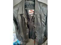 Women's leather jacket/fur coat. Artificial leather Size 44/46