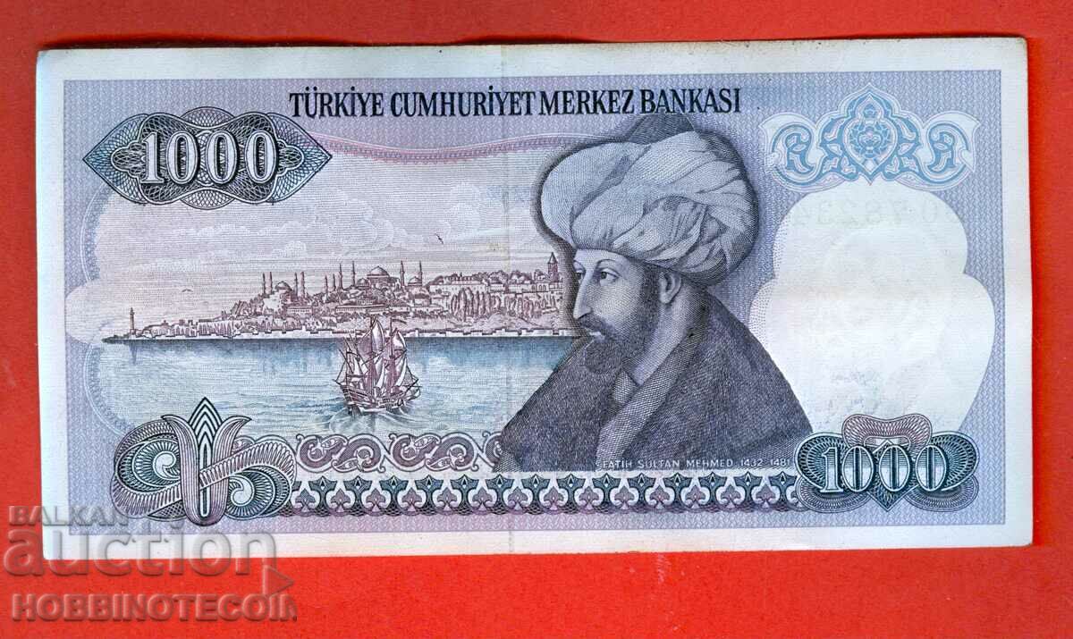 TURKEY TURKEY 1000 Lira issue 1970 - 1986 SERIES H with price 2.99 BGN | € 1.53 TURKEY TURKEY 1000 Lira issue 1970 - 1986 SERIES H with price 2.99 BGN | € 1.53