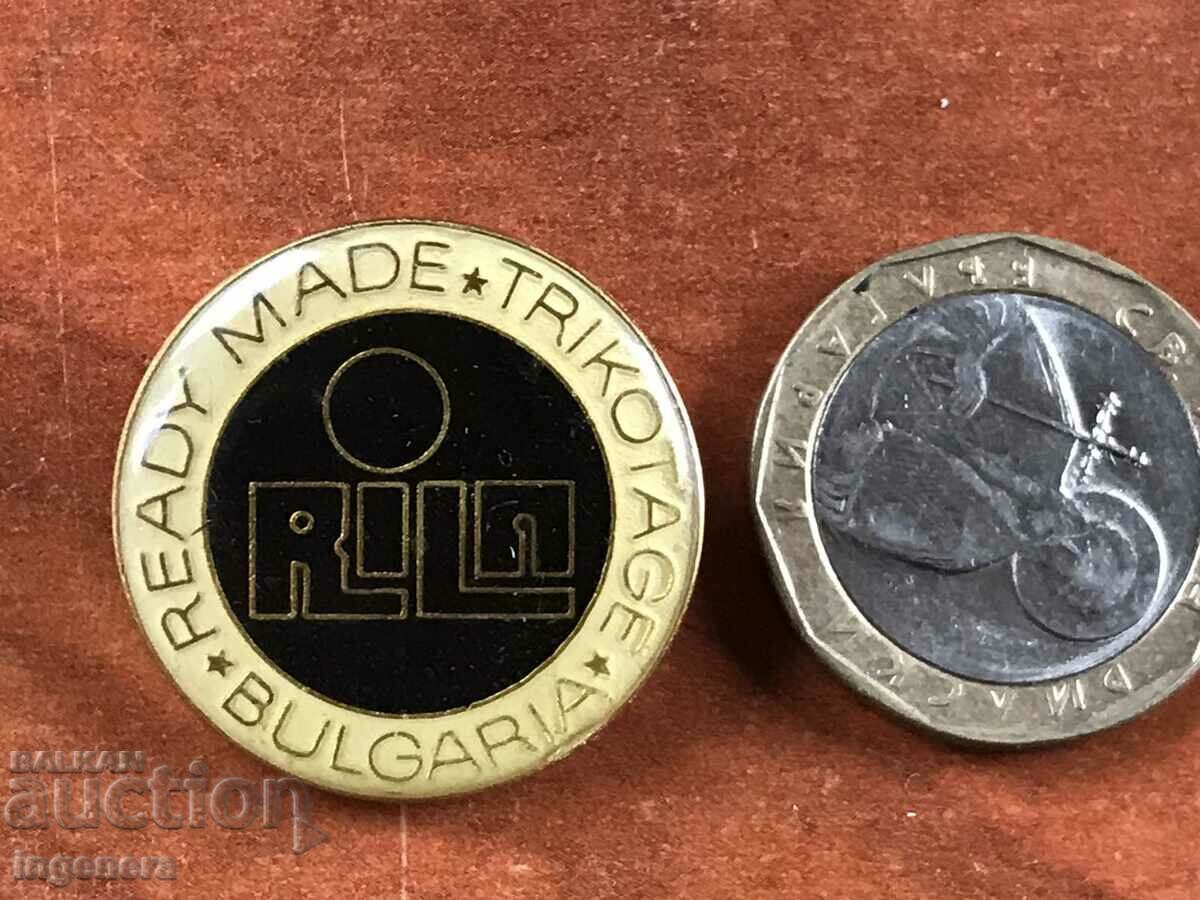 Auction BADGE-RILA BULGARIA TAILORING INDUSTRY Auction BADGE-RILA BULGARIA TAILORING INDUSTRY
