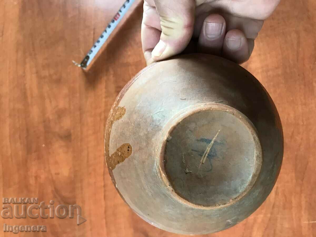 OLD CERAMIC DEEP PANCY BOWL - 6 OLD CERAMIC DEEP PANCY BOWL - 6