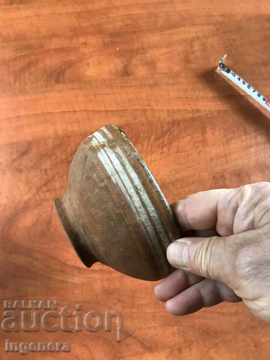 OLD CERAMIC DEEP PANCY BOWL - 5 OLD CERAMIC DEEP PANCY BOWL - 5
