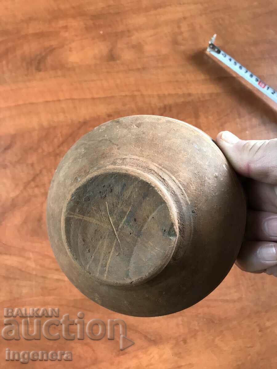 OLD CERAMIC DEEP PANCY BOWL - 6 OLD CERAMIC DEEP PANCY BOWL - 6
