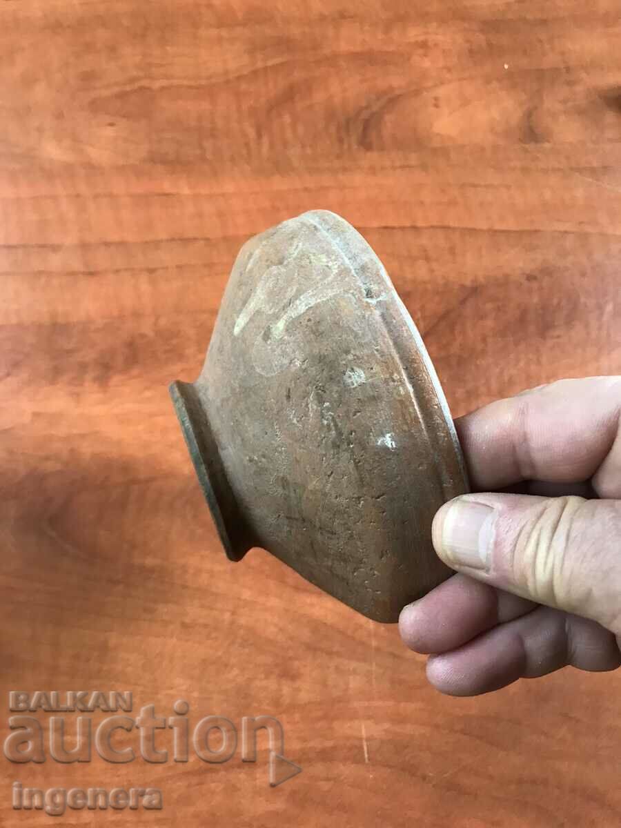 OLD POTTERY DEEP BEAN BOWL - 5 OLD POTTERY DEEP BEAN BOWL - 5