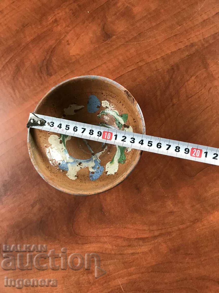 OLD CERAMIC DEEP PANCY BOWL with price 8.00 BGN | € 4.09 OLD CERAMIC DEEP PANCY BOWL with price 8.00 BGN | € 4.09