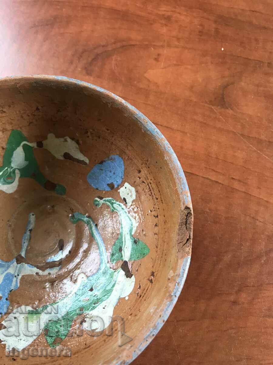 OLD CERAMIC DEEP PANCY BOWL - 6 OLD CERAMIC DEEP PANCY BOWL - 6