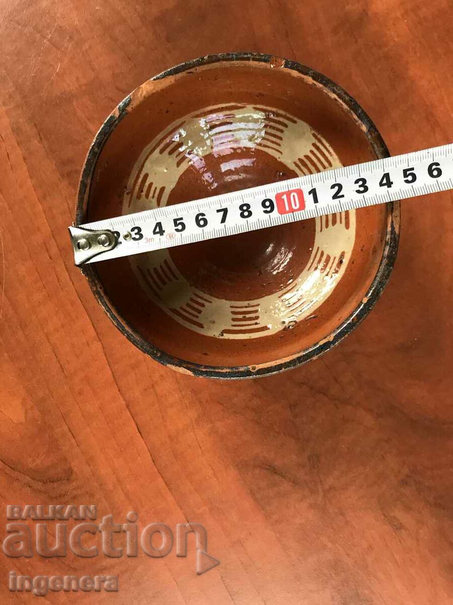 OLD CERAMIC DEEP PANCY BOWL with price 10.00 BGN | € 5.11