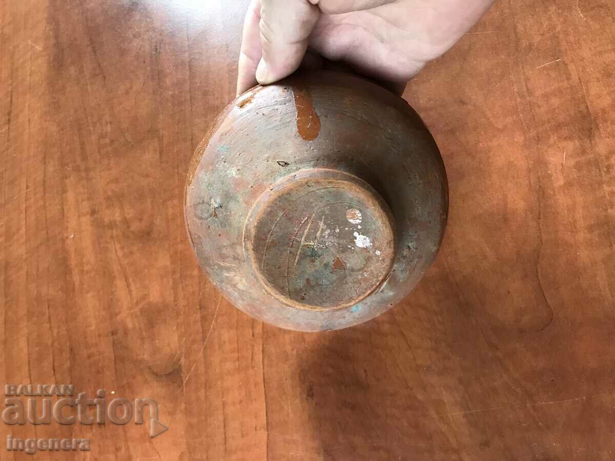 OLD CERAMIC DEEP PANCY BOWL - 6