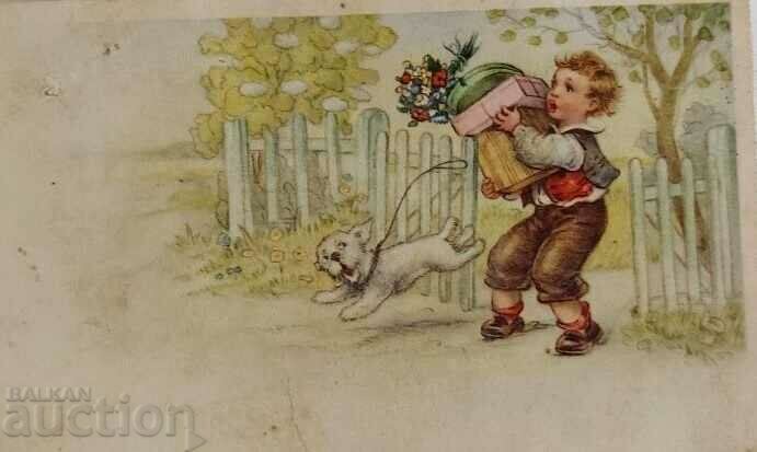 OLD PAINTED POSTCARD PC with price 15.00 BGN | € 7.67 OLD PAINTED POSTCARD PC with price 15.00 BGN | € 7.67