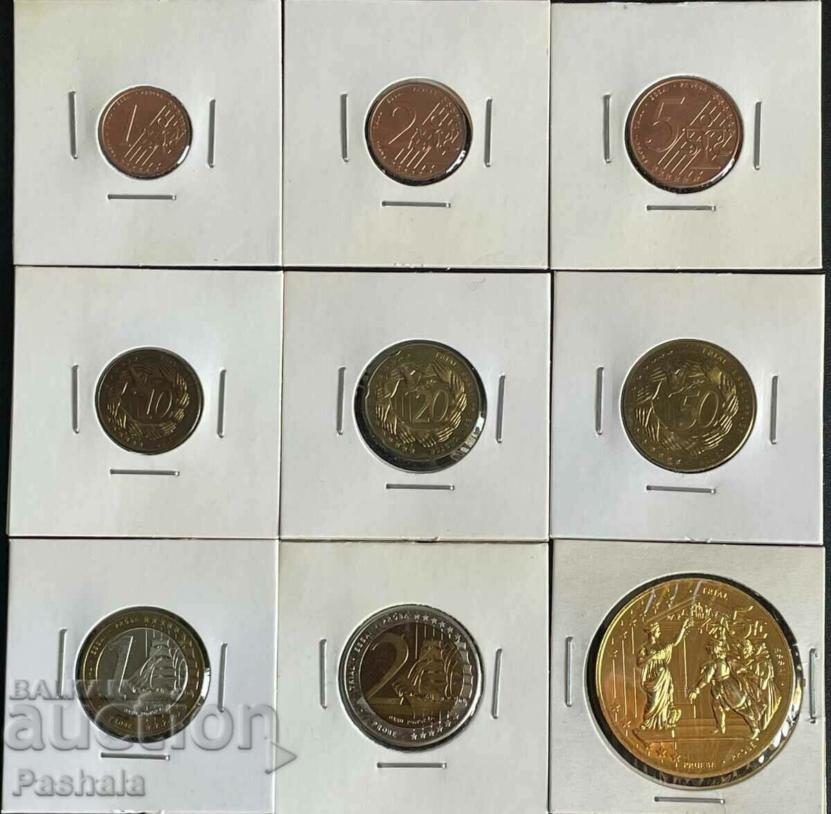 Polonia 1, 2, 5, 10, 20, 50 de cenți 1, 2, 5 euro 2004