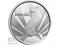 1 oz Silver Cheetah -Republic of Cameroon 2022