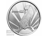 1 oz Silver Cheetah -Republic of Cameroon 2022