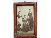 Old family photo cardboard