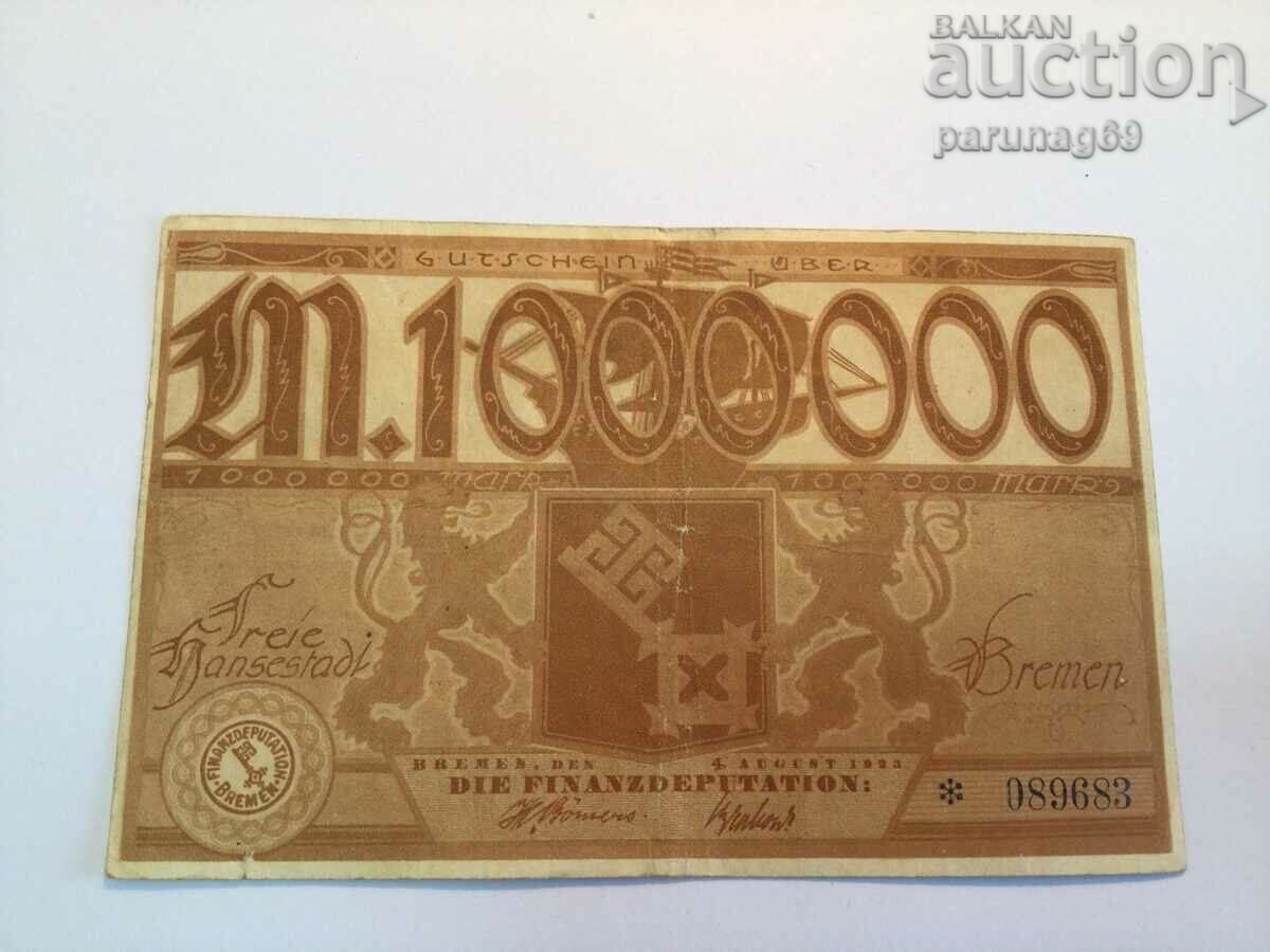 Германия 1 милион марки 1923 година Бремен  (HP)