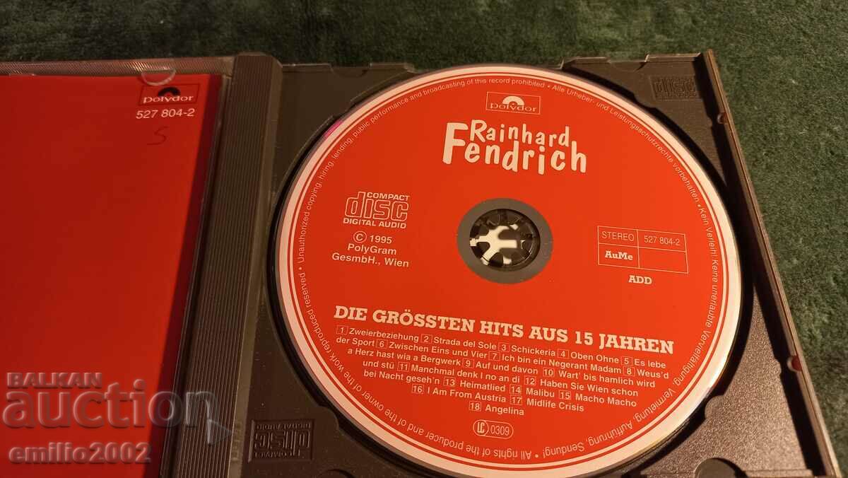 Audio CD Reinhard Fendrich with price 2.99 BGN | € 1.53 Audio CD Reinhard Fendrich with price 2.99 BGN | € 1.53
