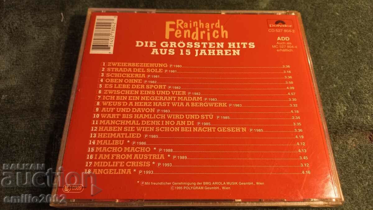 Auction Audio CD Reinhard Fendrich Auction Audio CD Reinhard Fendrich
