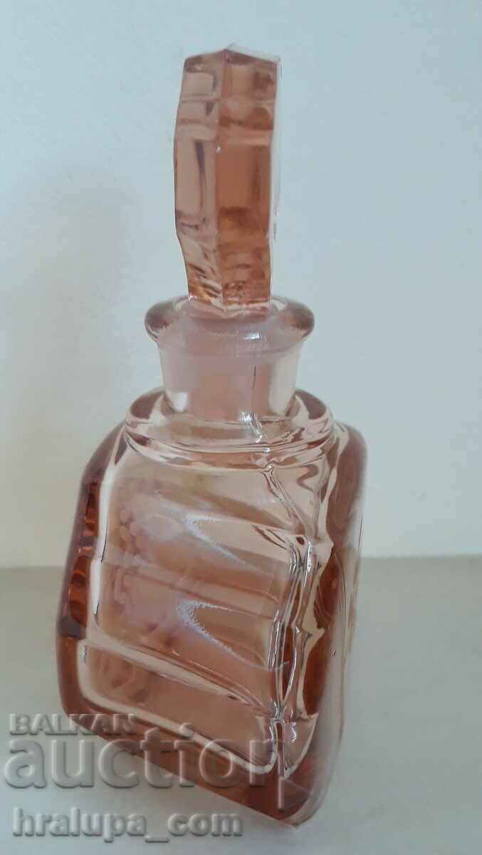 Auction Old Perfume Bottle Art Deco Bohemia Czech Crystal Glass Auction Old Perfume Bottle Art Deco Bohemia Czech Crystal Glass