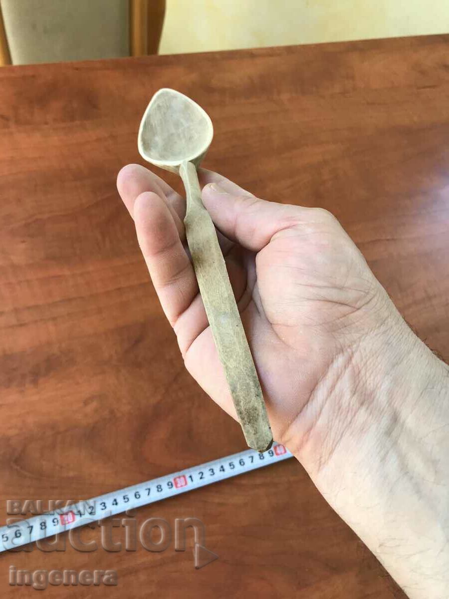 Delivery of ANTIQUE HAND CARVED WOODEN SPOON