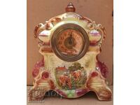 Desktop porțelan antic, ceas de cămin Strasbourg