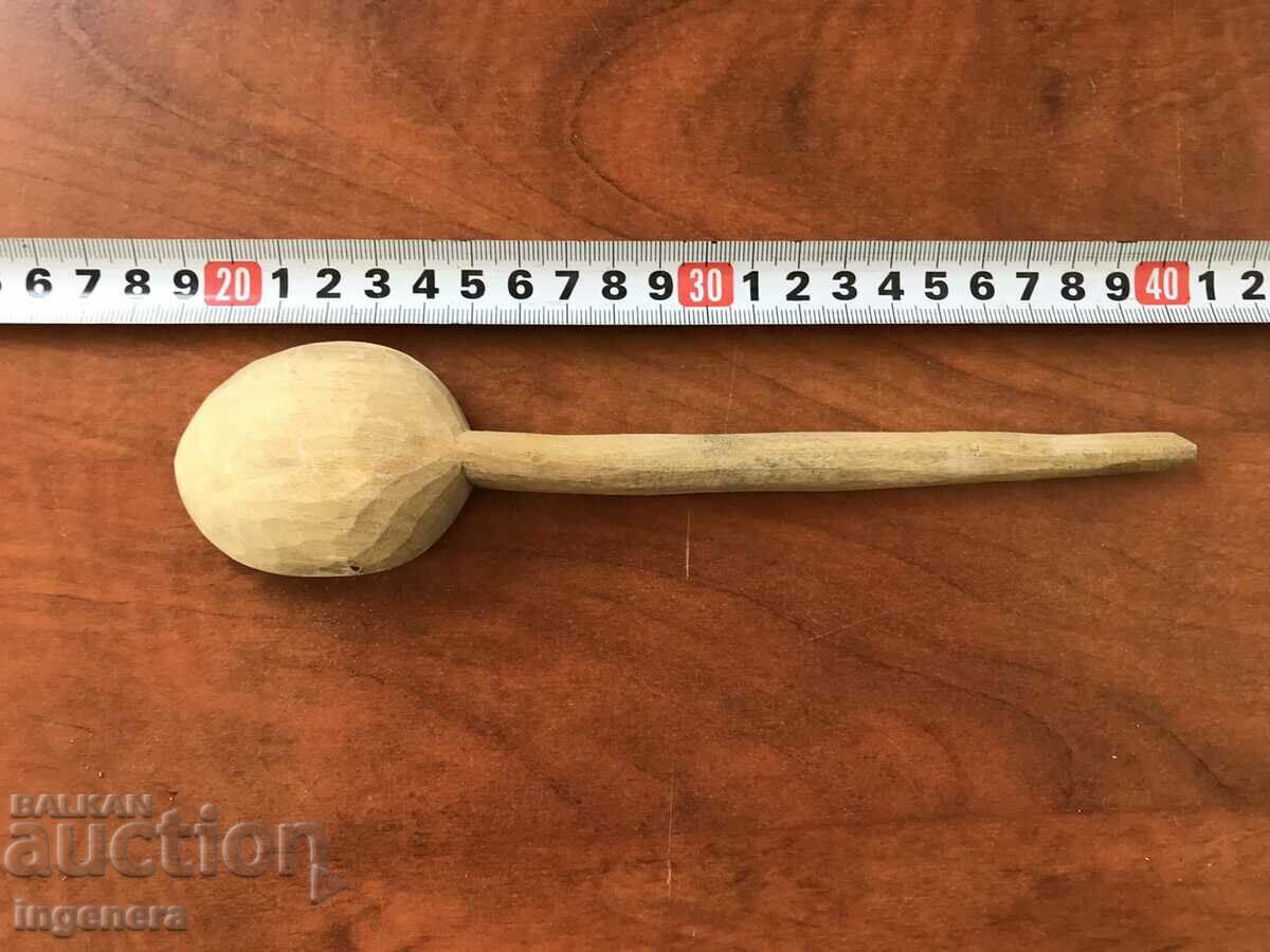 ANTIQUE HAND CARVED WOODEN SPOON with price 9.00 BGN | € 4.60 ANTIQUE HAND CARVED WOODEN SPOON with price 9.00 BGN | € 4.60