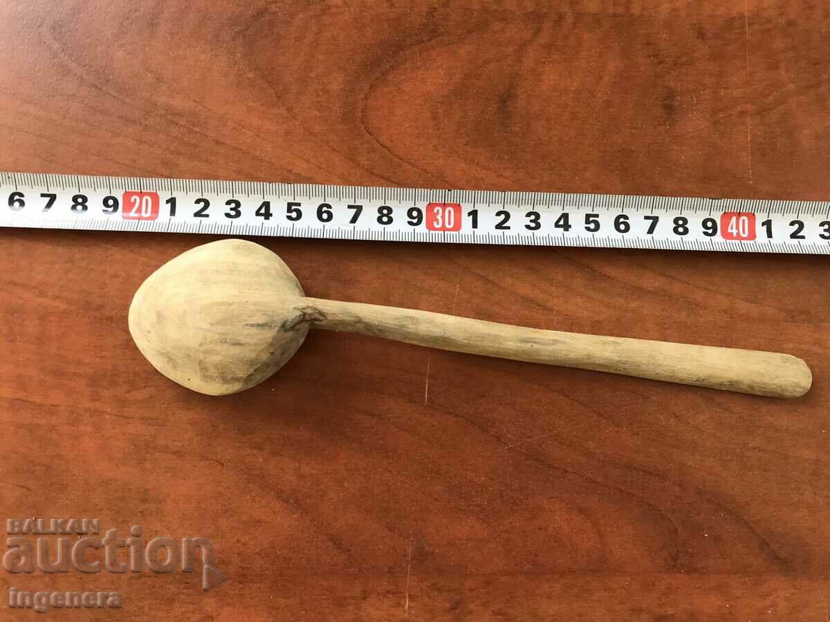 ANTIQUE HAND CARVED WOODEN SPOON with price 9.00 BGN | € 4.60 ANTIQUE HAND CARVED WOODEN SPOON with price 9.00 BGN | € 4.60