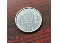 Бразилия 10 сентавос 1995