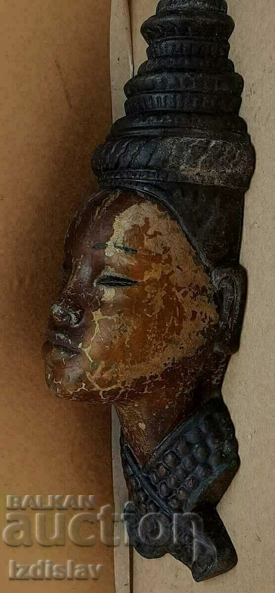 Figurină de perete africană din fontă, Benin. - 6 Figurină de perete africană din fontă, Benin. - 6