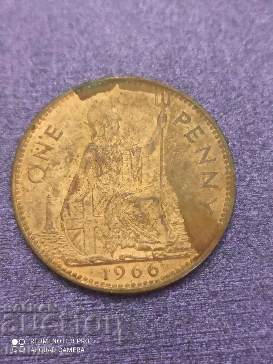 1 penny 1966 with price 12.99 BGN | € 6.64
