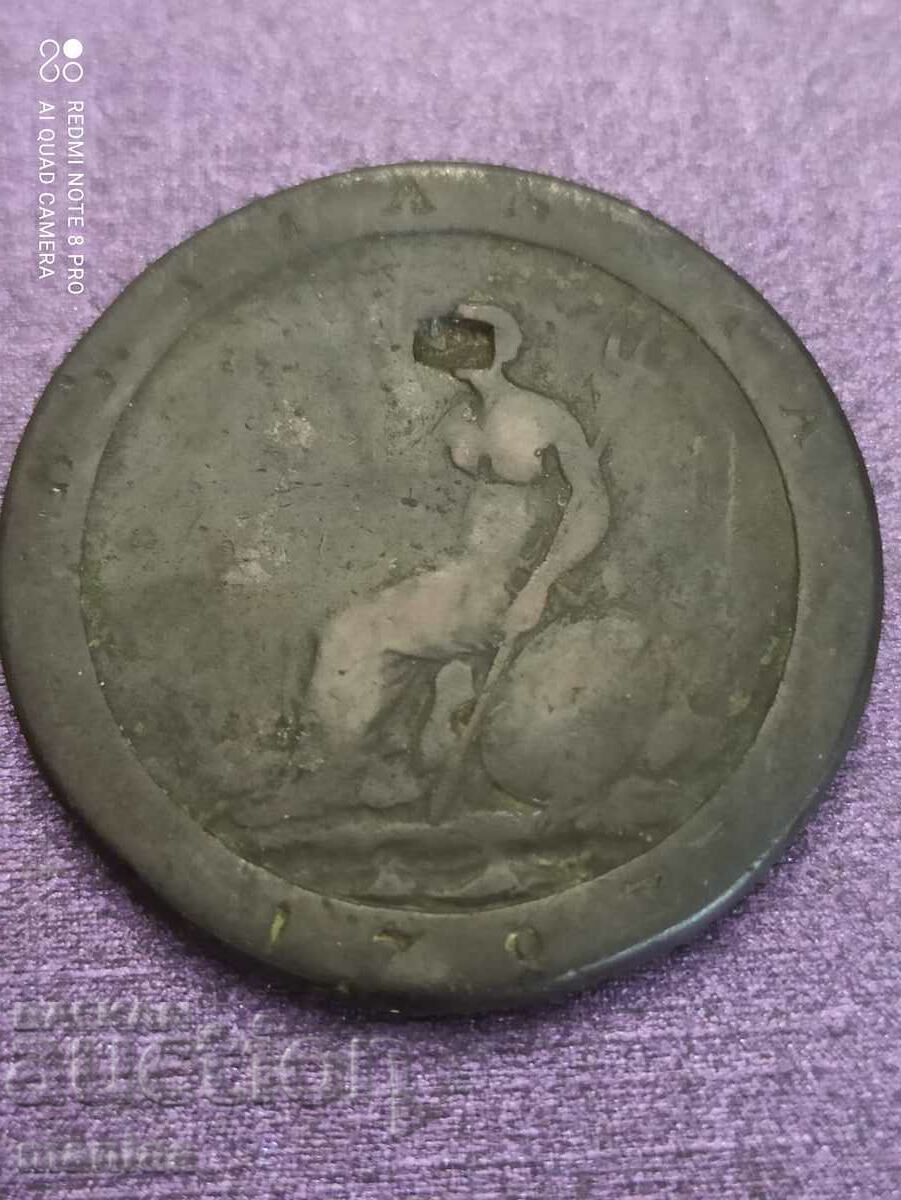 1 penny 1797 year George 3 - 5 1 penny 1797 year George 3 - 5