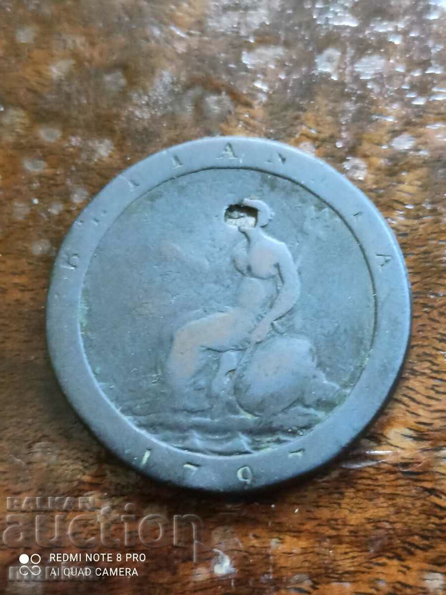 1 penny 1797 year George 3 1 penny 1797 year George 3